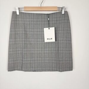 Billie the Label Eva Kensington‎ Gray Plaid Mini Skirt Women's Size 6